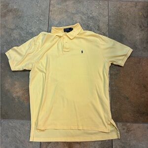 Polo by Ralph Lauren Men's Light Yellow Polo Shirt